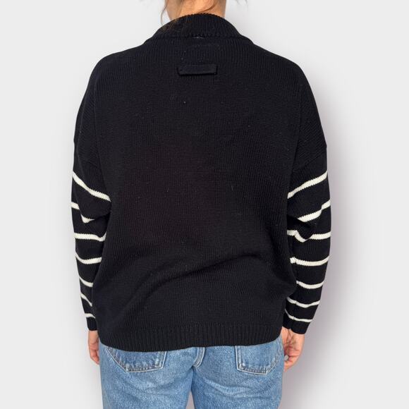 Vintage 80s Extra Touch Black White Sweater Size 2X - Picture 4 of 6